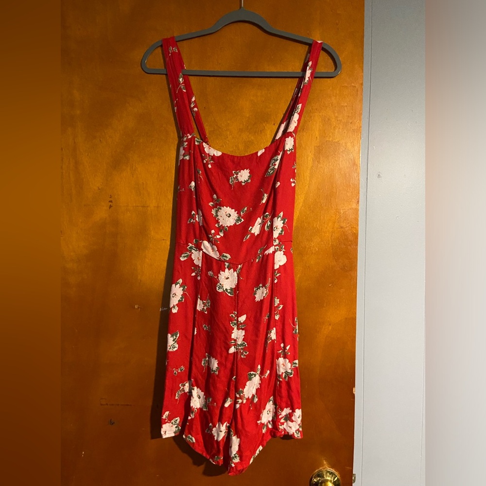 Red Volcom romper